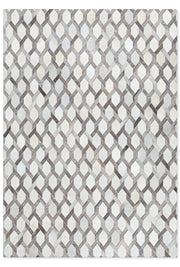 Tapete Cow Hide Rug Chain Dark Grey