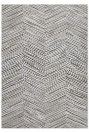 Tapete Cow Hide Fino Dark Grey