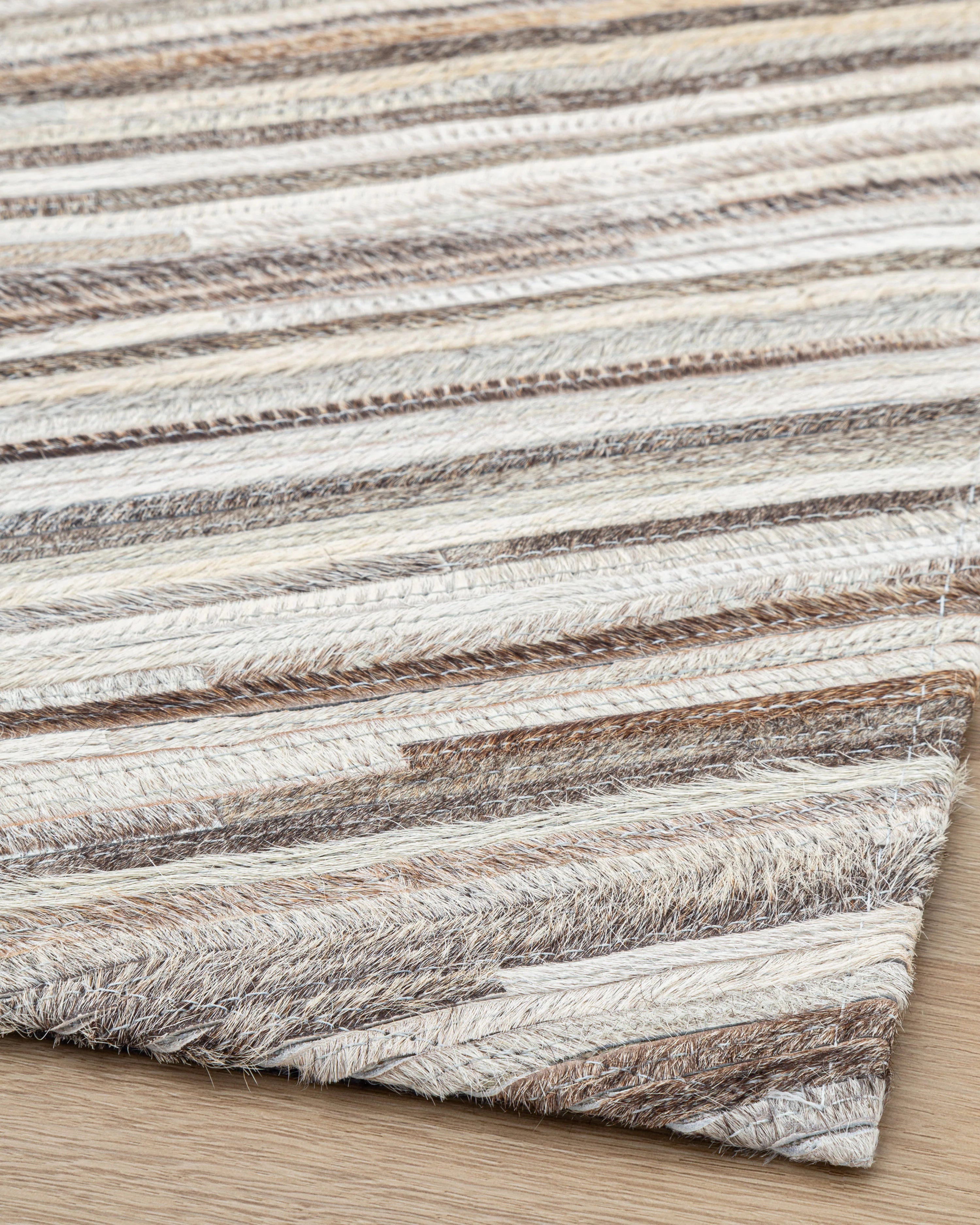 Tapete Cow Hide Fino Dark Grey