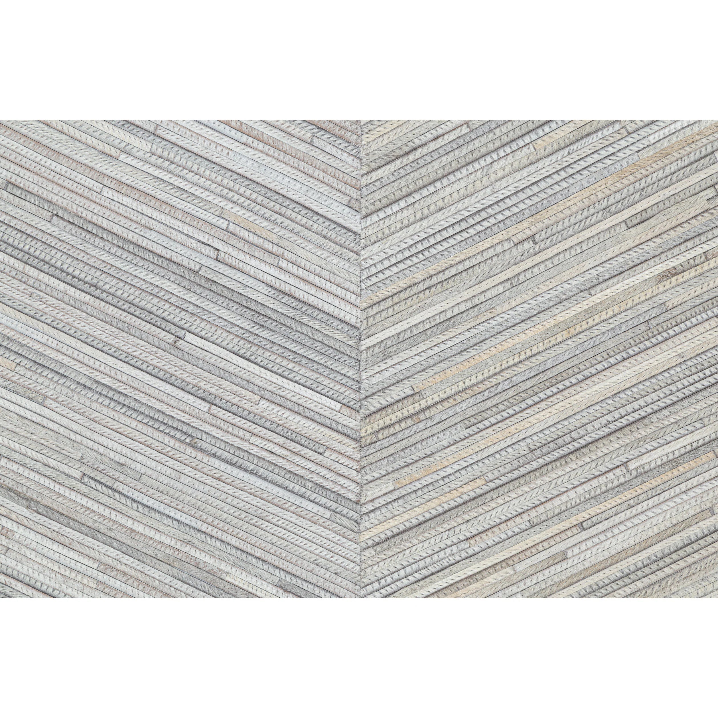 Tapete Cow Hide Fino Light Grey