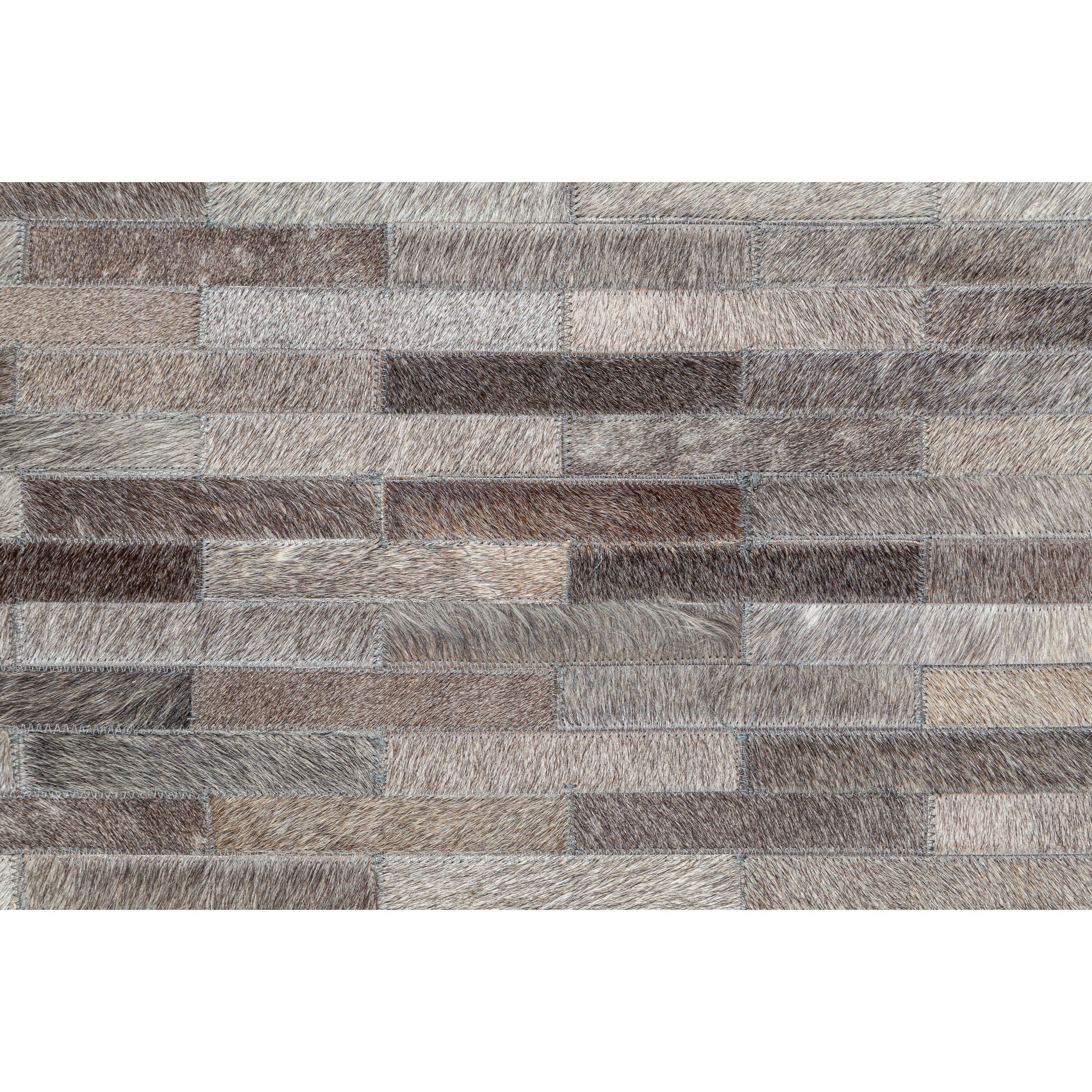 Tapete Cow Hide Rug Brick Dark Grey