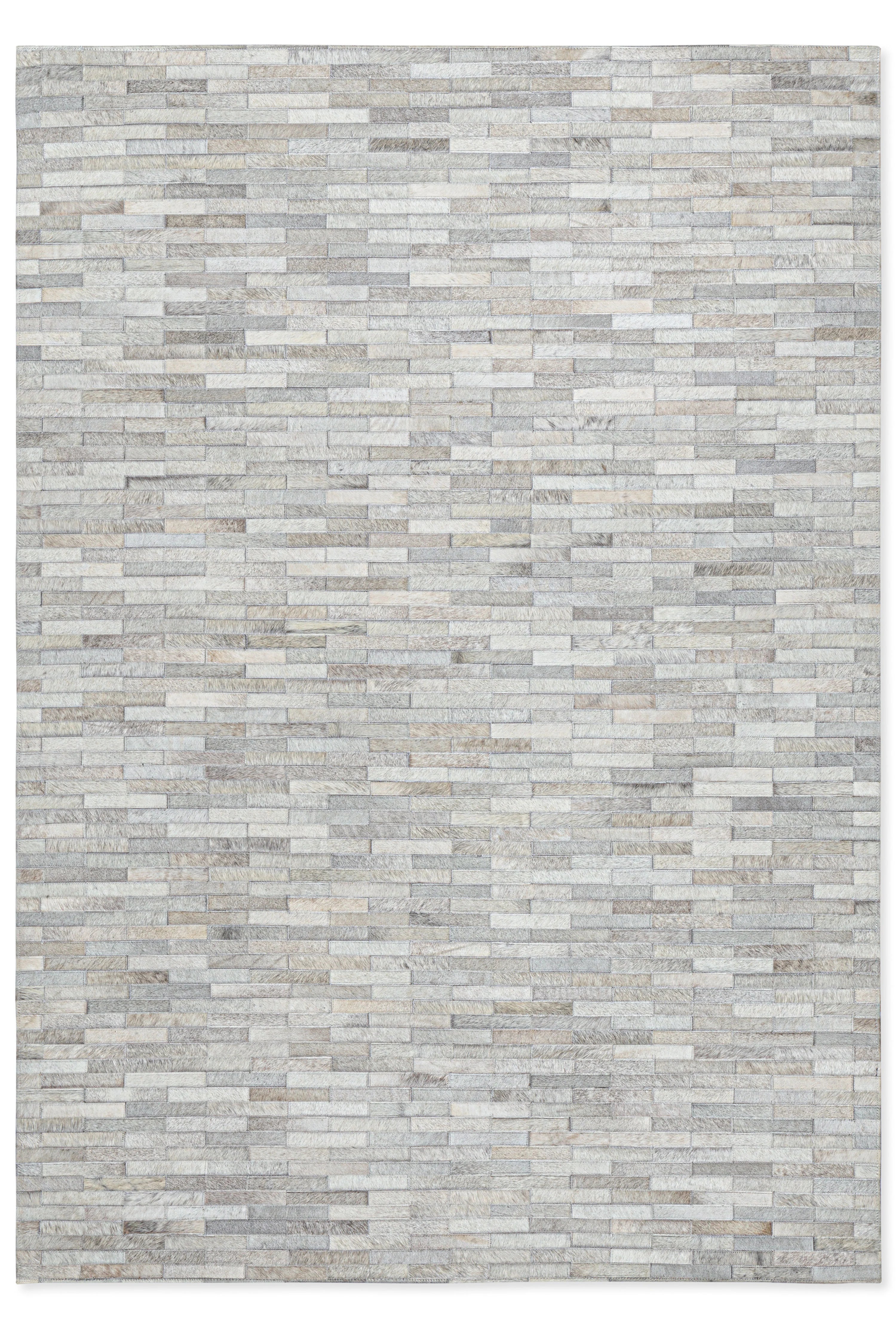 Tapete Cow Hide Rug Brick Lt Grey