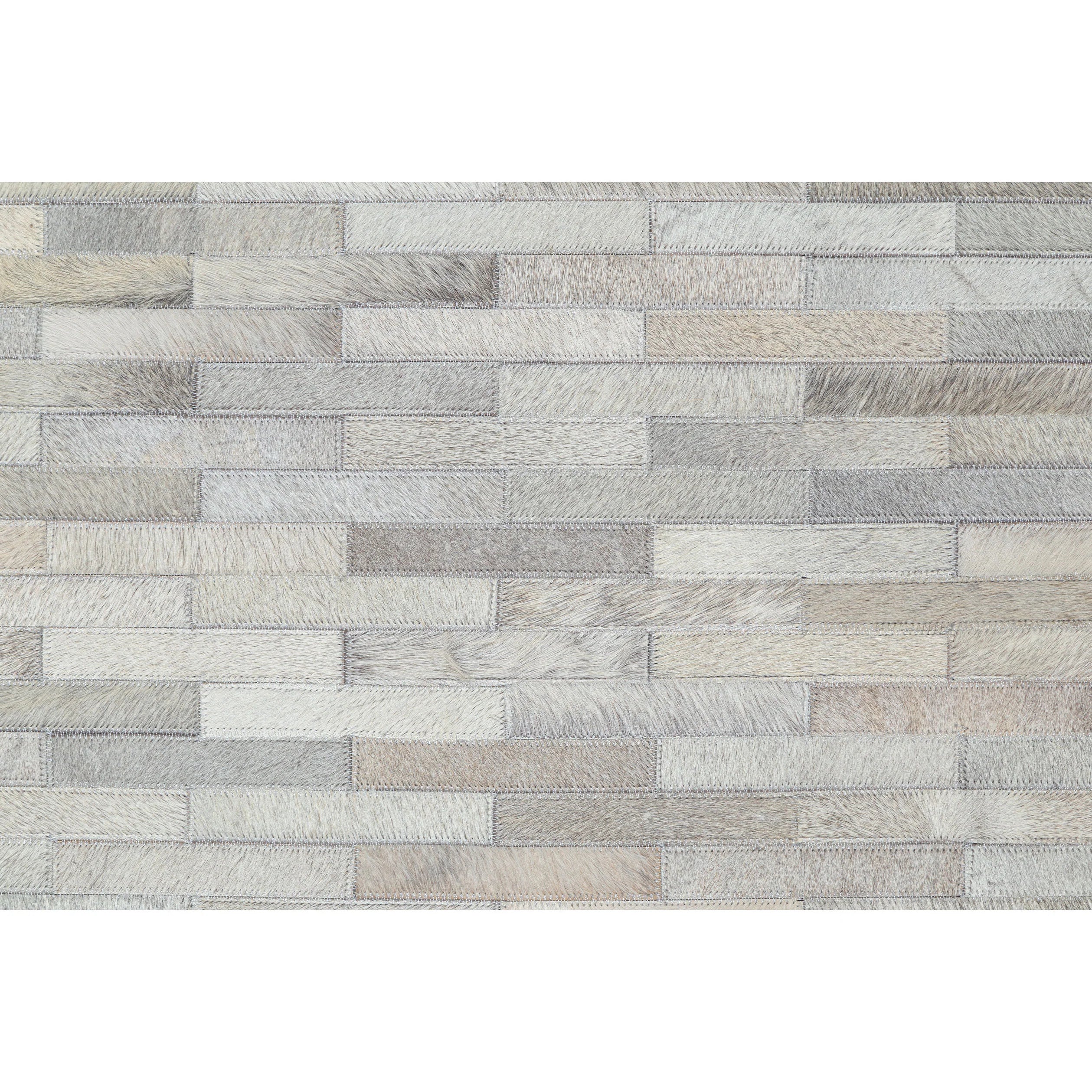 Tapete Cow Hide Rug Brick Lt Grey