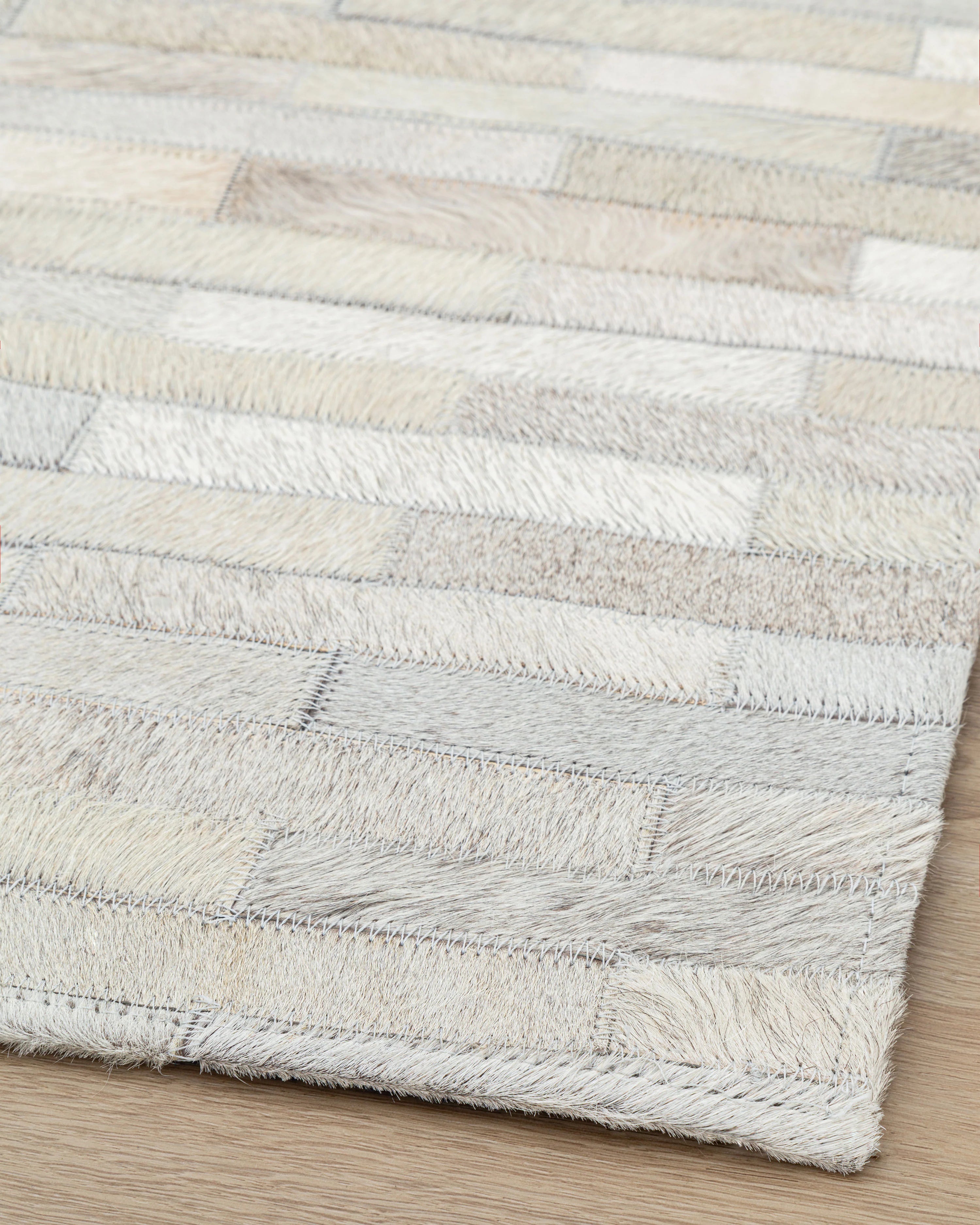 Tapete Cow Hide Rug Brick Lt Grey