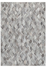 Tapete Cow Hide Rug Chain Simply Grey