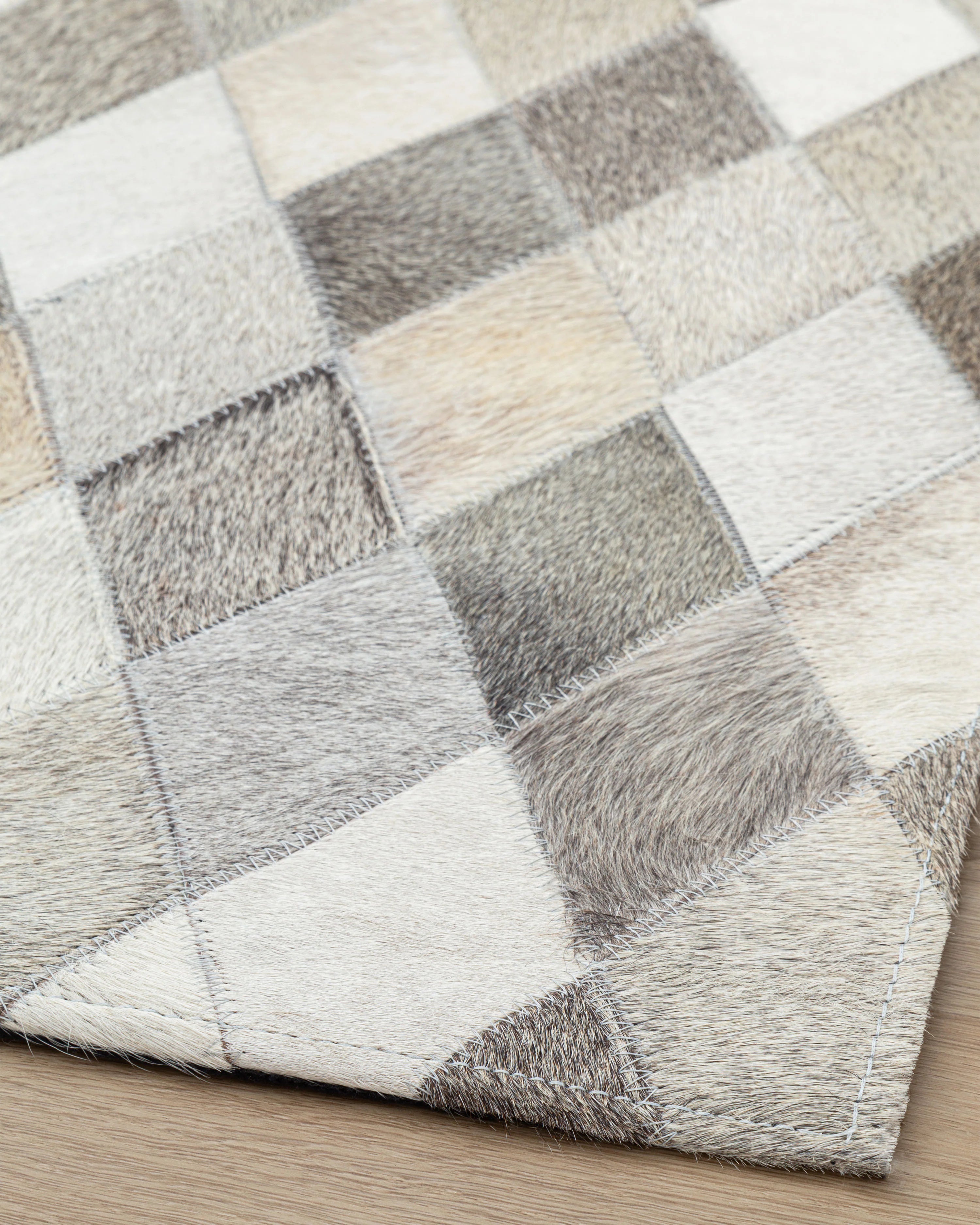 Tapete Cow Hide Rug Diamond Grey