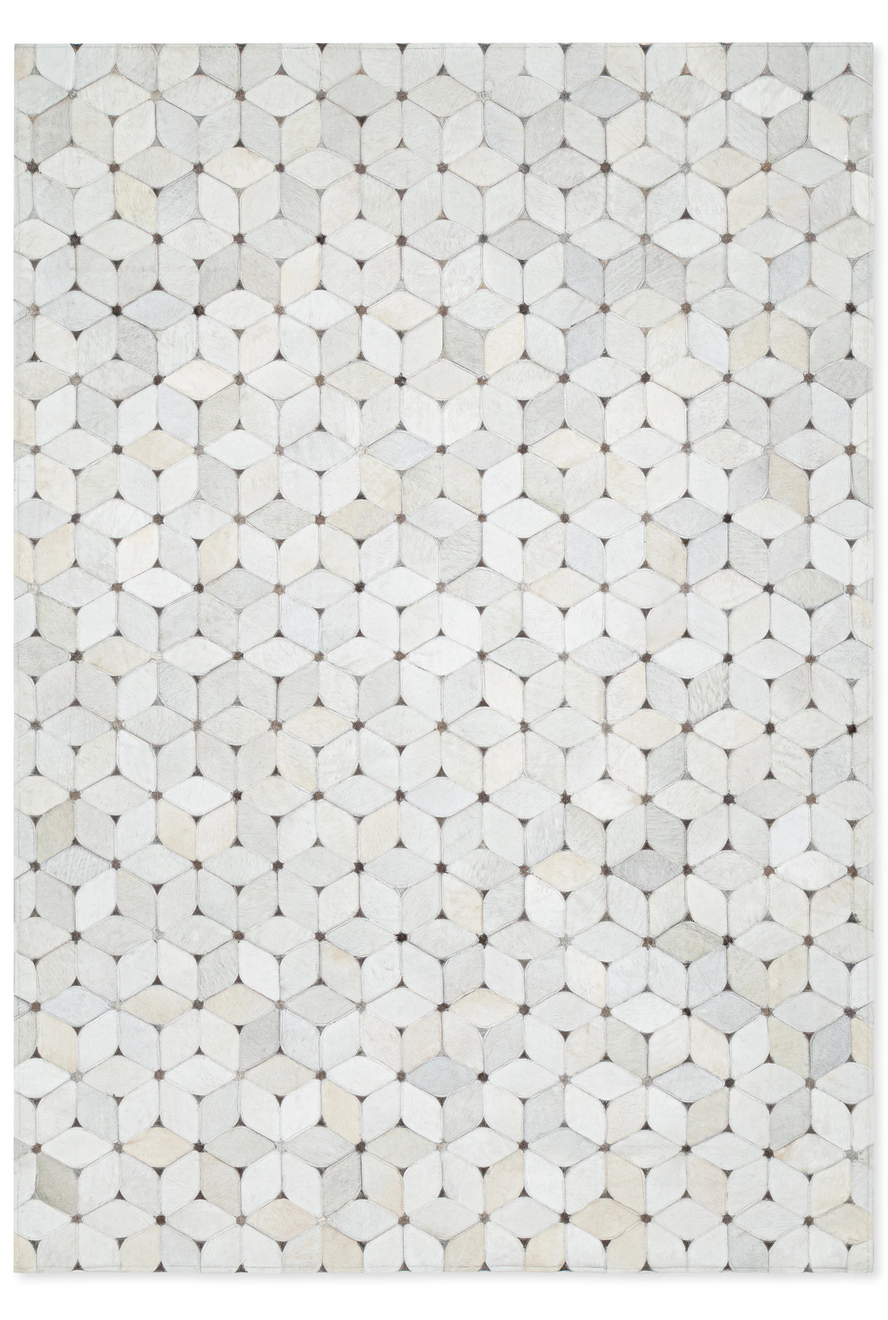 Tapete Cow Hide Luma Lt Grey