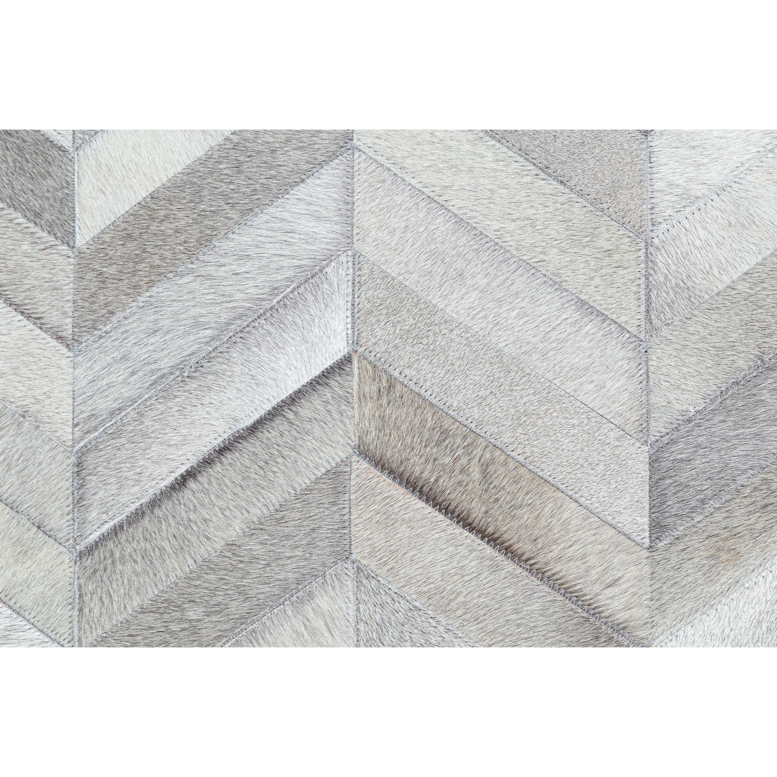 Tapete Cow Hide Rug Parquet Lt Grey