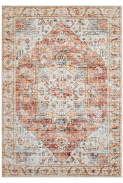 Tapete Doha 240323B Medallón Naranja