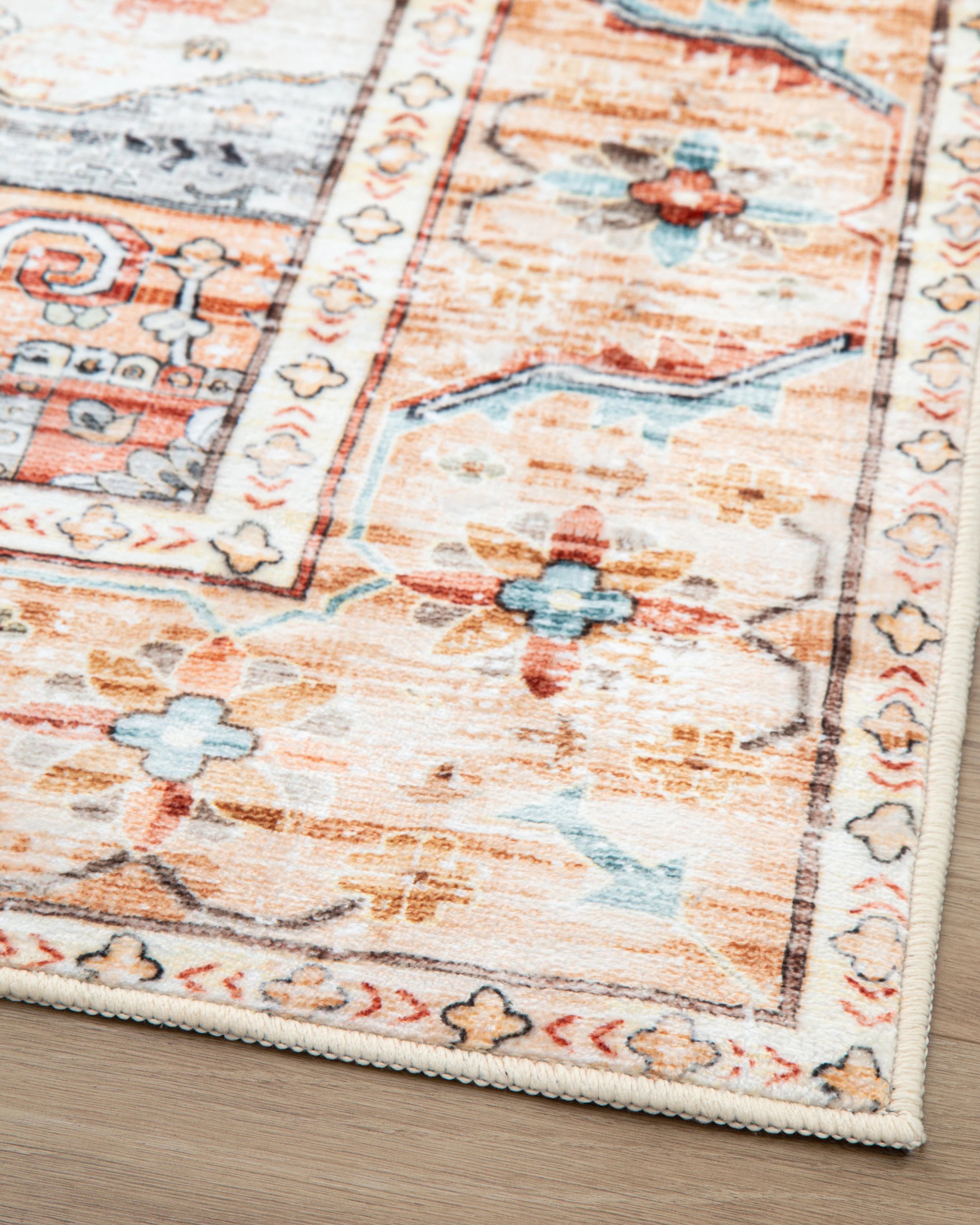 Tapete Doha 240323B Medallón Naranja