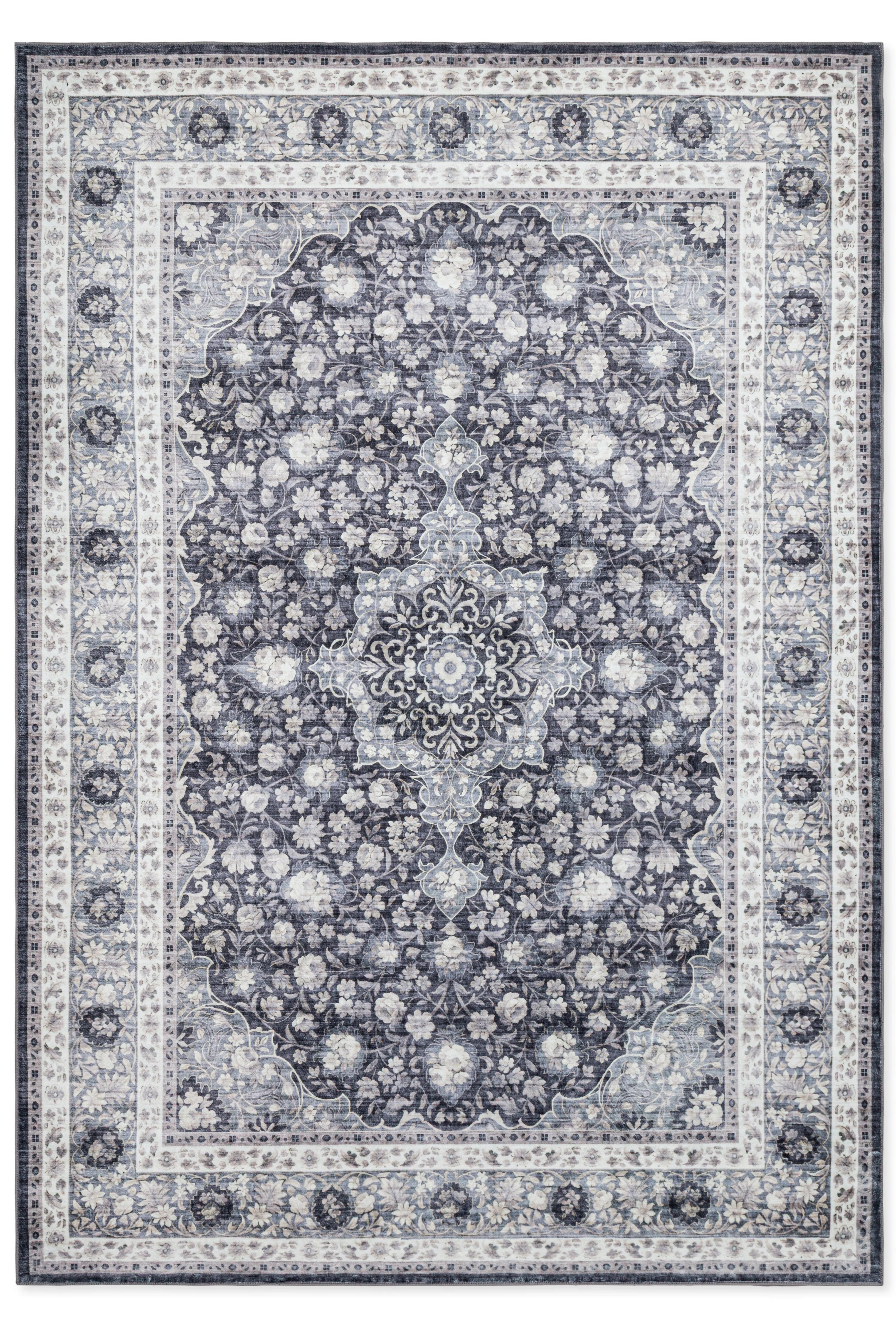 Tapete Doha 231115B2 Clásico Negro - Beige