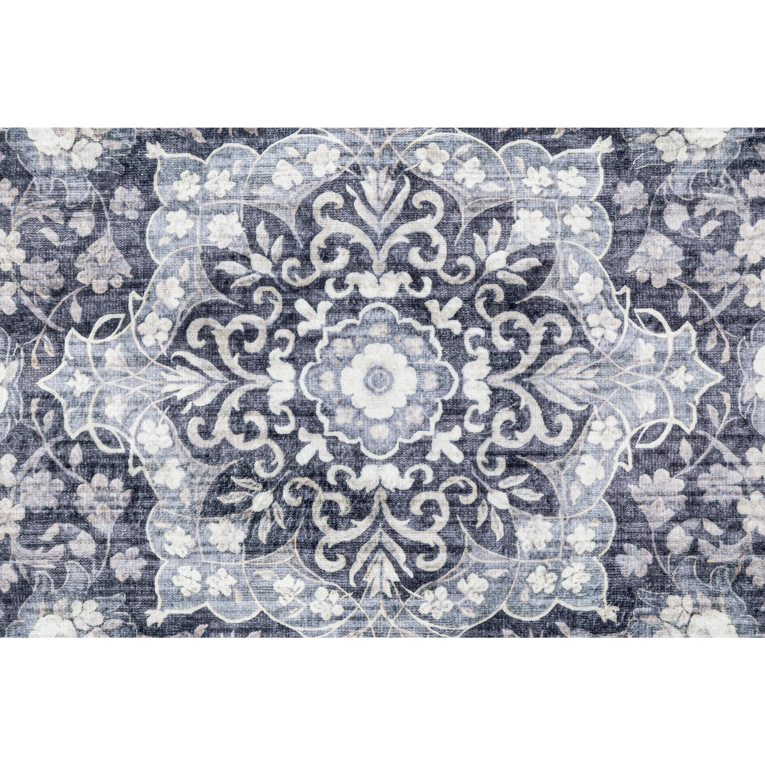 Tapete Doha 231115B2 Clásico Negro - Beige